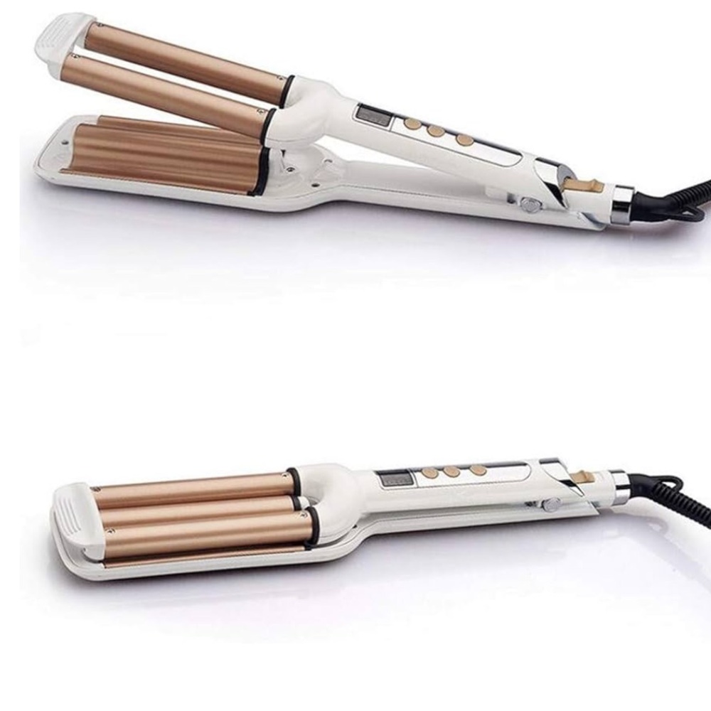 White and Gold Hair Crimper